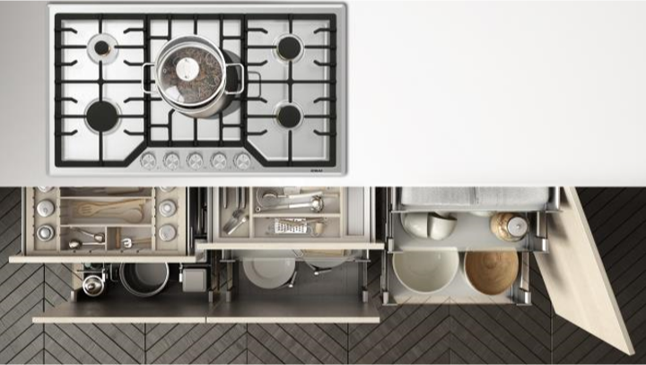 ROBAM refines time-honored Italian gas burner design with  36-inch Five-Burner Defendi Series Gas Cooktop